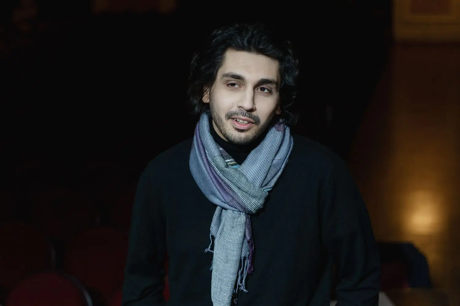 Actor portrait in a theatre environment